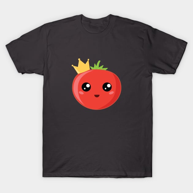 Kawaii Tomato King T-Shirt by segogfx